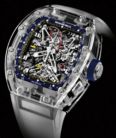 richard mille crystal watch